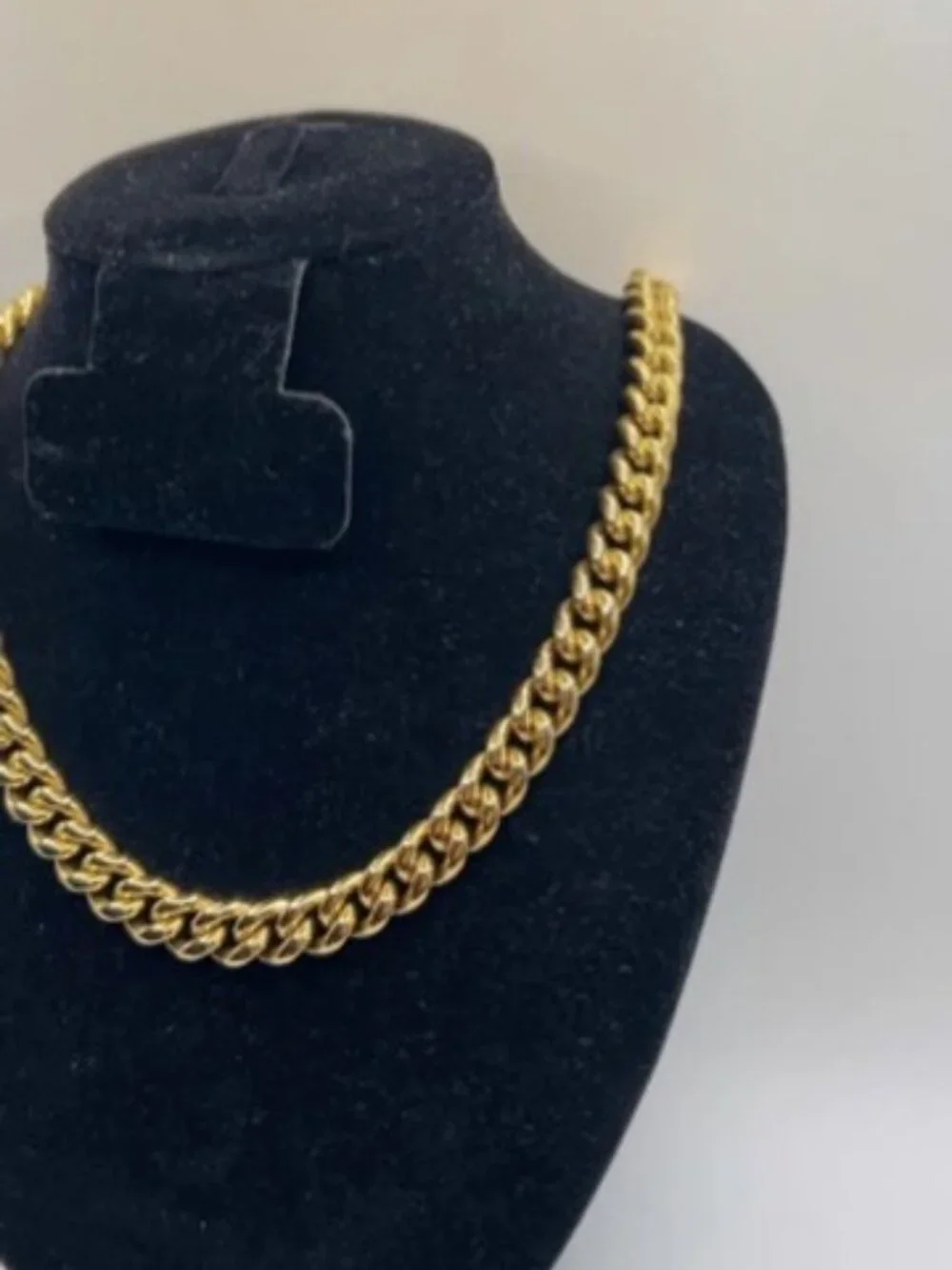 Mens Cuban Chain 10mm 20 Inch Real Gold Stainless Steel Plated Solid Durable